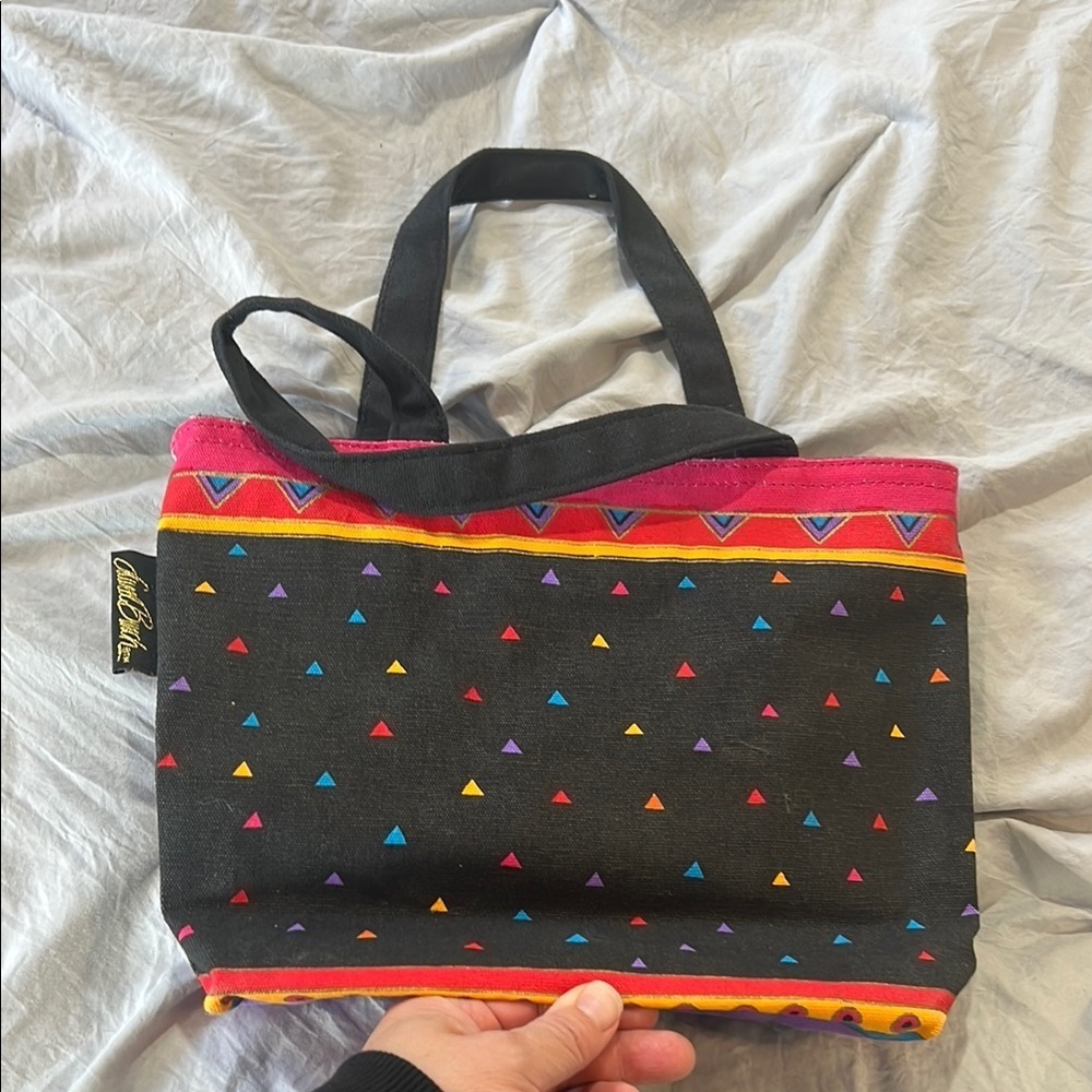 Laurel Burch Colorful Cat Tote Bag - Picture 3 of 9